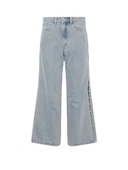 PixieGirl Petite Blue Pearl Side Wide Leg Jeans - Image 6 of 6