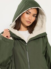 PixieGirl Petite Green Borg Changing Robe - Image 4 of 5