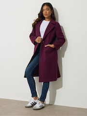 PixieGirl Petite Red Single Button City Coat - Image 1 of 5