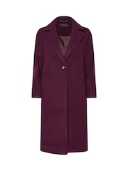 PixieGirl Petite Red Single Button City Coat - Image 5 of 5