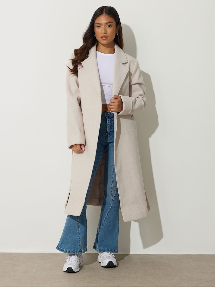 Natural - Casacos PixieGirl Petite Wrap Belted - Imagem 2 de 5