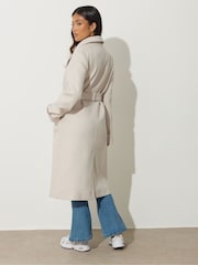 Natural - Casacos PixieGirl Petite Wrap Belted - Imagem 3 de 5