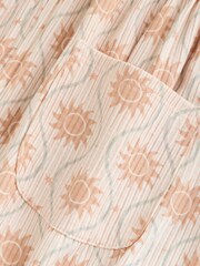 Orange Tonal Patterned Zip Through Baby Rompers 3 Pack - Image 11 of 12