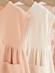 Orange Tonal Patterned Zip Through Baby Rompers 3 Pack - Image 7 of 12