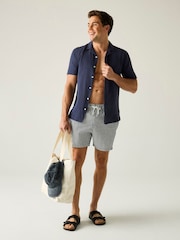 Regatta Blue on White Loras Swim Shorts - Image 5 of 8