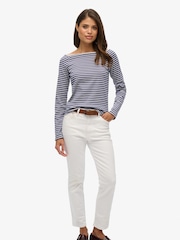 Superdry White Bardot Off Shoulder Top - Image 3 of 4