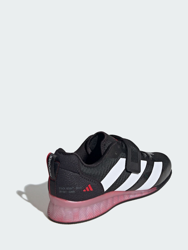 adidas Black Adipower Weightlifting 3 Shoes - Image 2 of 4
