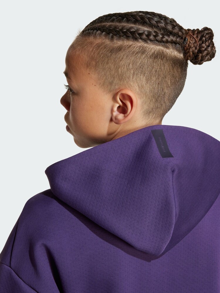 adidas Purple Z.N.E. Full-Zip Hooded Track Jacket - Image 2 of 4