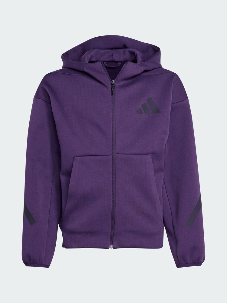 adidas Purple Z.N.E. Full-Zip Hooded Track Jacket - Image 4 of 4