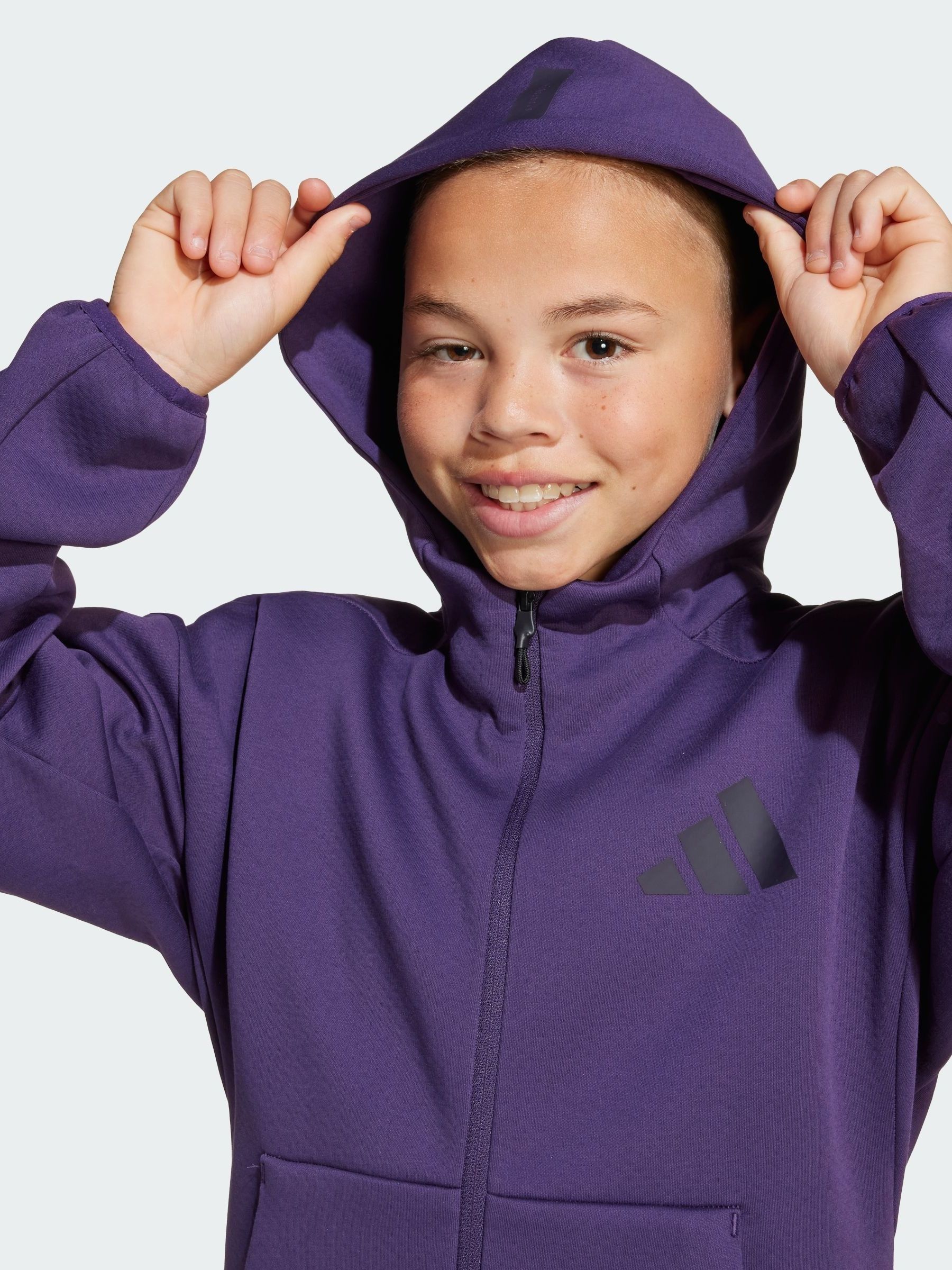 Buy adidas Purple Z.N.E. Full-Zip Hooded Track Jacket from Next
