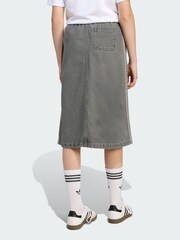 adidas Originals Grey Denim Skirt - Image 2 of 5