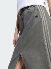 adidas Originals Grey Denim Skirt - Image 3 of 5