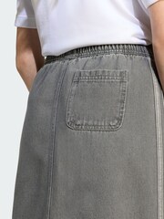 adidas Originals Grey Denim Skirt - Image 4 of 5
