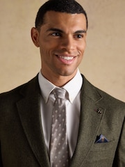 Joules Green Wool Blend Texture Suit Jacket - Image 5 of 14