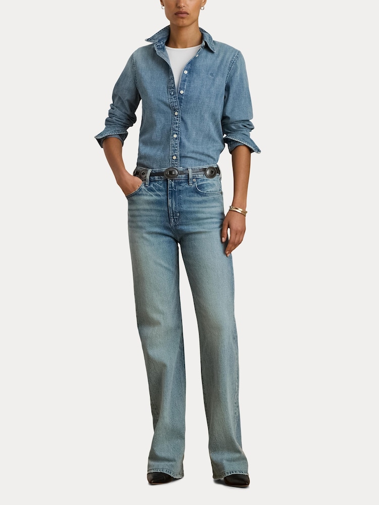 Lauren Ralph Lauren Blue Jamelko Denim Shirt - Image 7 of 7 Lauren Ralph Lauren Blue Jamelko Denim Shirt - Image 7 of 7