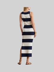 Lauren Ralph Lauren Blue Faraz Stripe Knit Dress - Image 7 of 8