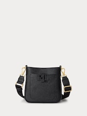 Lauren Ralph Lauren Black Cameryn Leather Cross-Body Bag - Image 1 of 5
