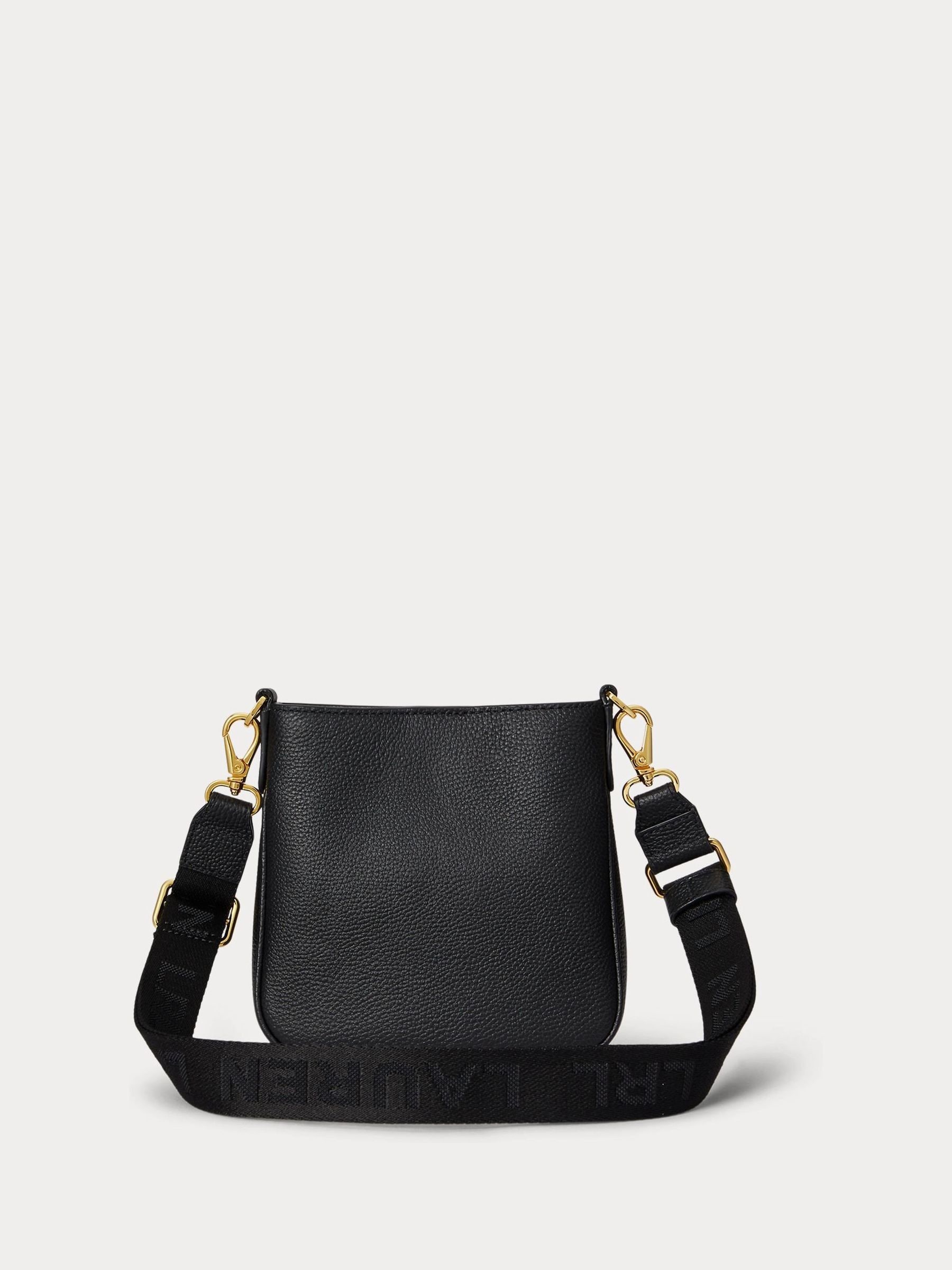Buy Lauren Ralph Lauren Black Cameryn Leather Cross-Body Bag from