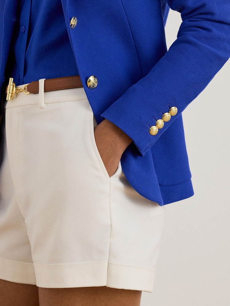 Lauren Ralph Lauren Blue Anfisa Crest Logo Blazer Jacket - Image 2 of 6 Lauren Ralph Lauren Blue Anfisa Crest Logo Blazer Jacket - Image 2 of 6