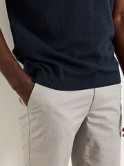 FatFace Rye Navy Knitted Polo Shirt - Image 3 of 6