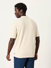 FatFace Portloe Natural Knitted Shirt - Image 2 of 6
