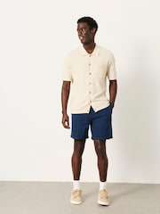 FatFace Portloe Natural Knitted Shirt - Image 5 of 6