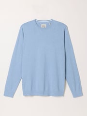 Albastru deschis - Pulover tricotat la baza gâtului FatFace - Imaginea 6 din 6