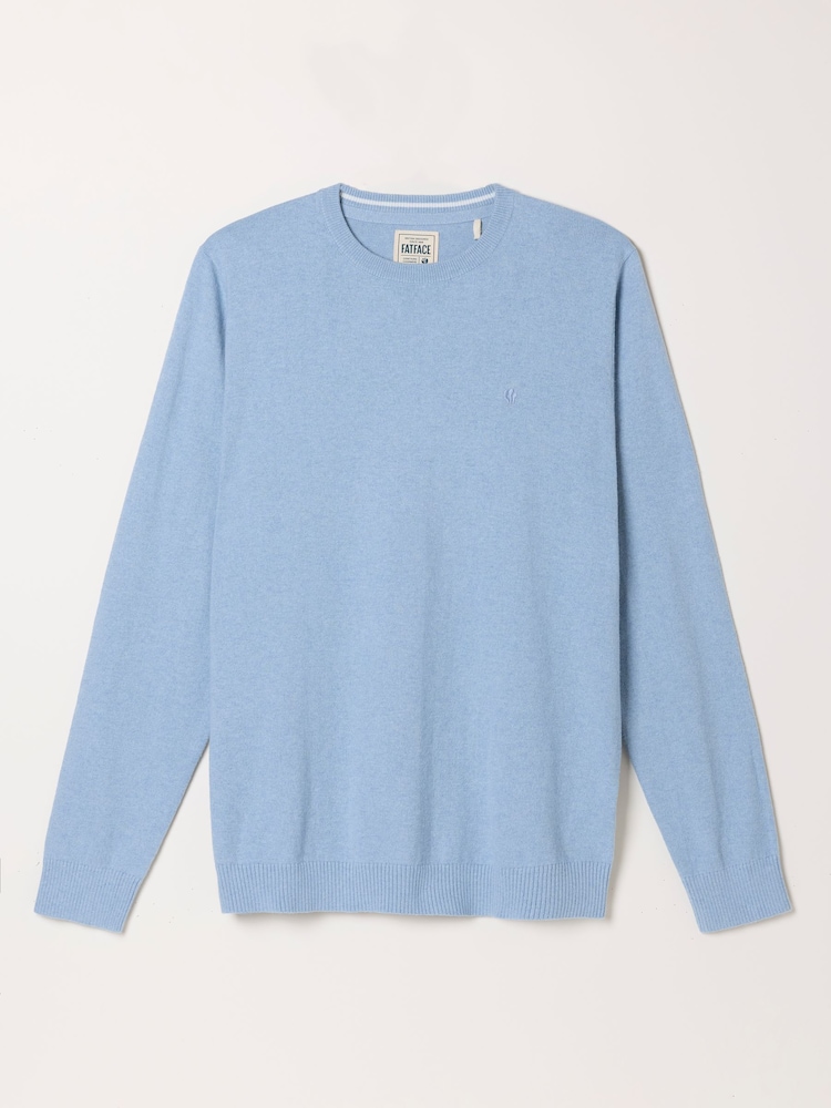 Albastru deschis - Pulover tricotat la baza gâtului FatFace - Imaginea 6 din 6