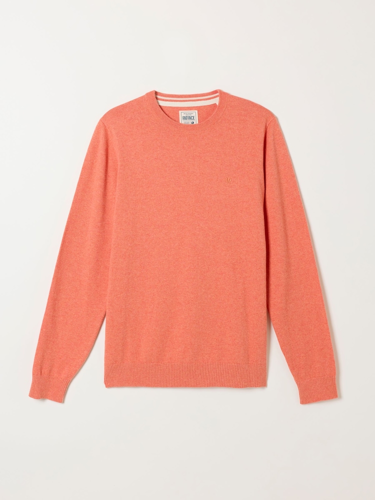FatFace Rye Orange Crew Neck Knitted Jumper - Image 1 of 1