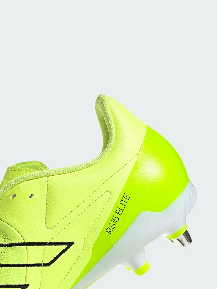 adidas Yellow RS15 Elite Soft Ground Rugby Boots - Image 4 of 4