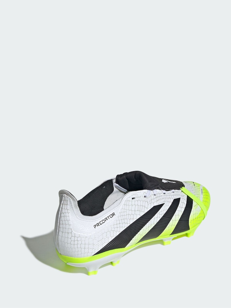 adidas White Predator League Fold-Over Tongue Firm/Multi-Ground Boots - Image 2 of 4