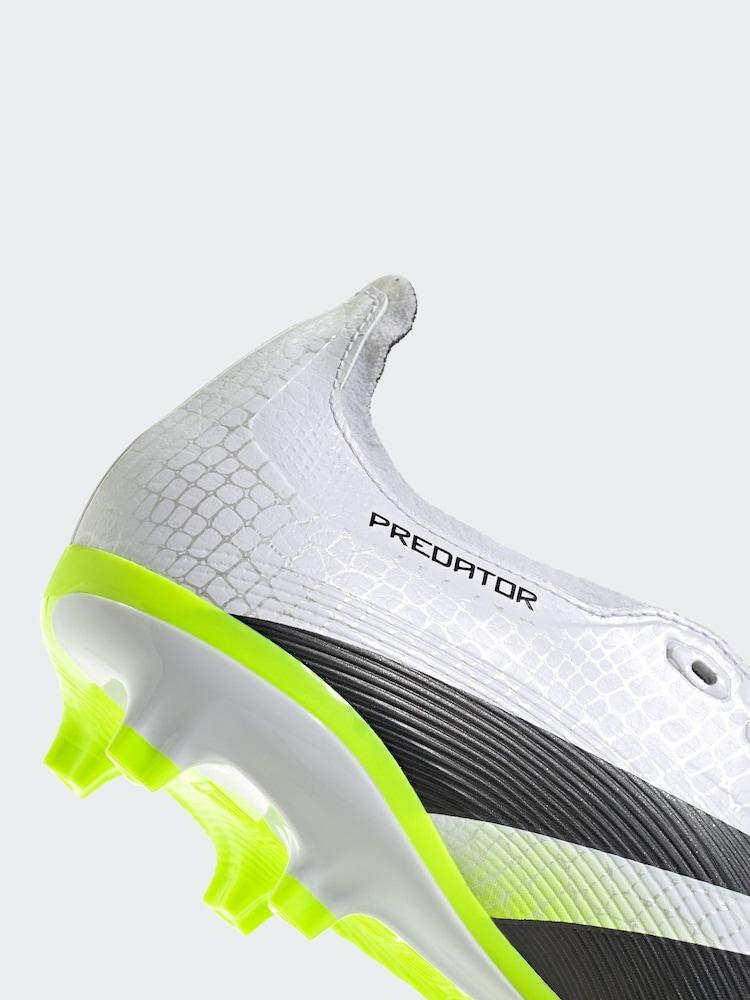 adidas White Predator League Fold-Over Tongue Firm/Multi-Ground Boots - Image 4 of 4