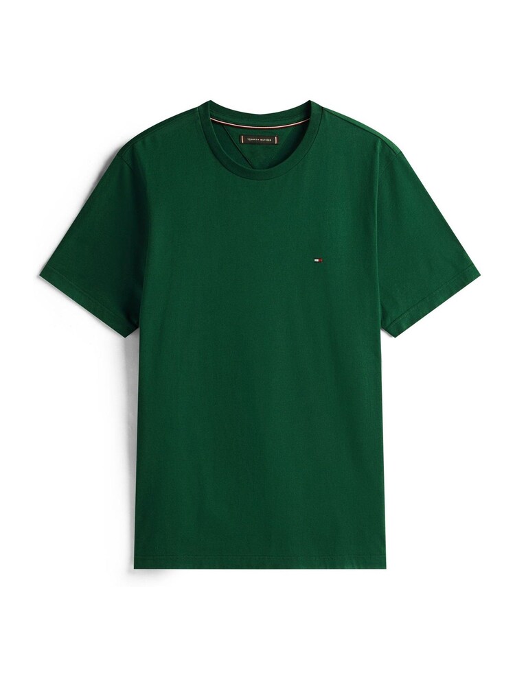 Tommy Hilfiger Ornamental Green Flag Embroidery Crew Neck T-Shirt - Image 5 of 5 Tommy Hilfiger Ornamental Green Flag Embroidery Crew Neck T-Shirt - Image 5 of 5