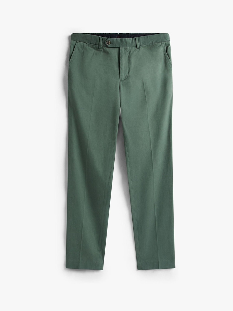 Tommy Hilfiger Green Smart Casual Denton Straight Chinos Trousers - Image 5 of 5 Tommy Hilfiger Green Smart Casual Denton Straight Chinos Trousers - Image 5 of 5