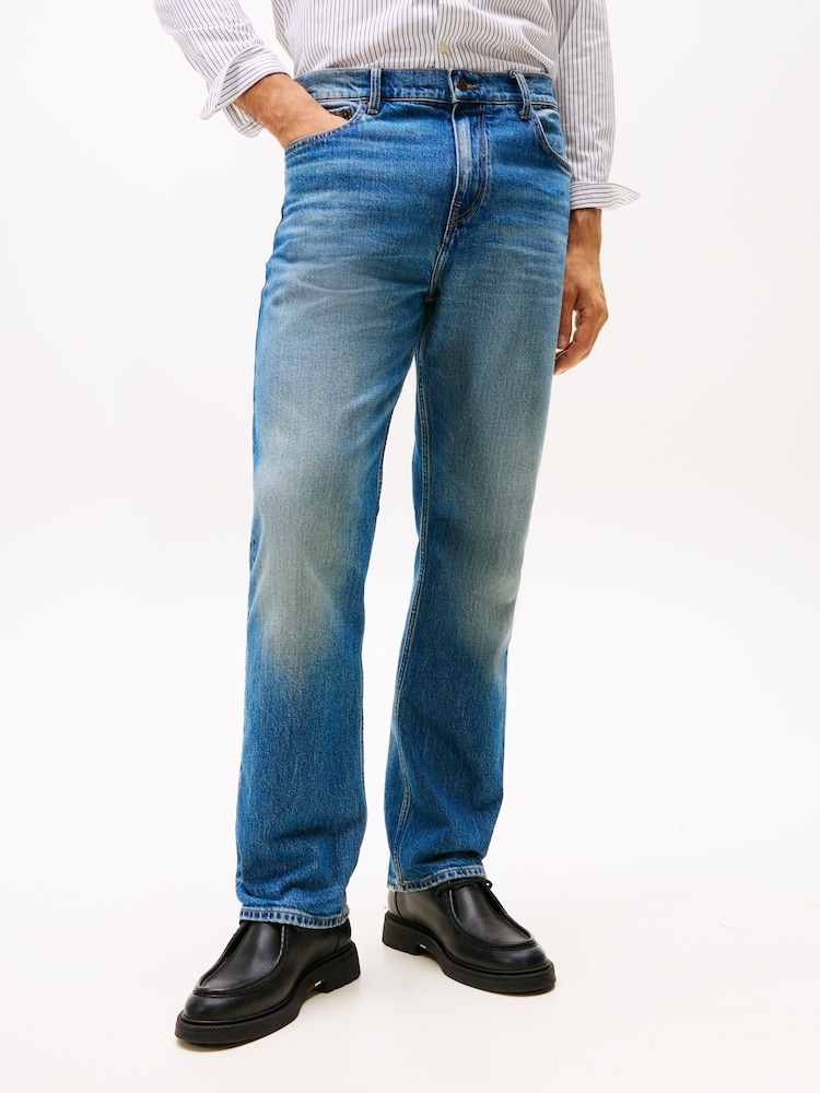 Tommy Hilfiger Blue Relaxed Straight Leg Jeans - Image 1 of 5 Tommy Hilfiger Blue Relaxed Straight Leg Jeans - Image 1 of 5