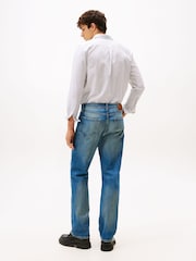 Tommy Hilfiger Blue Relaxed Straight Leg Jeans - Image 4 of 5