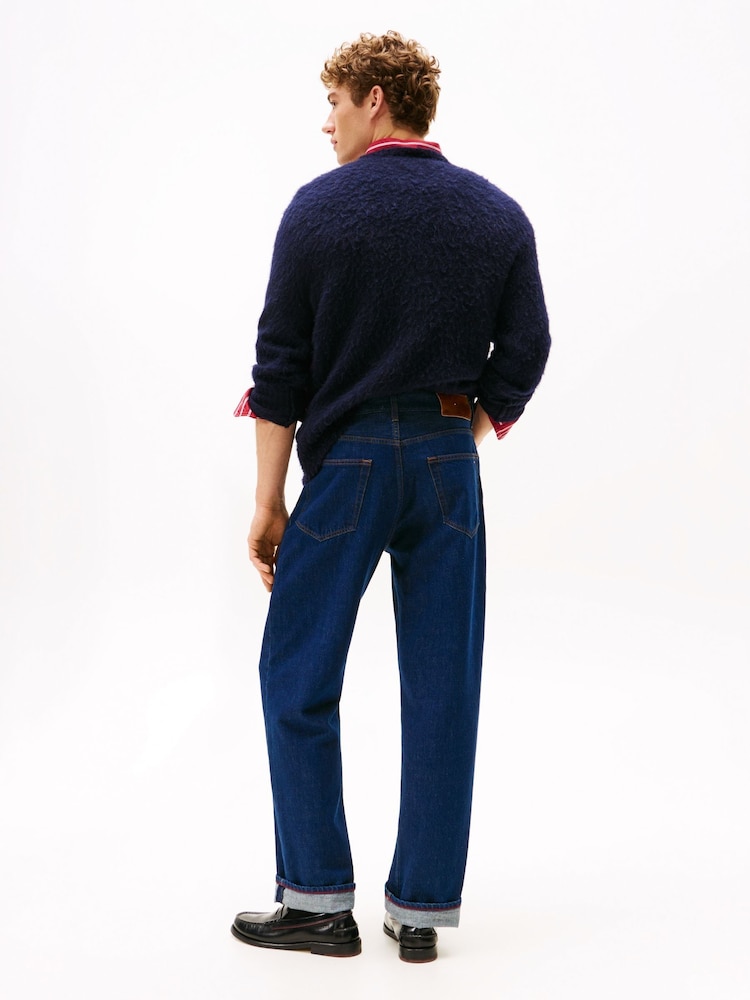 Tommy Hilfiger Blue Relaxed Straight Leg Jeans - Image 2 of 5