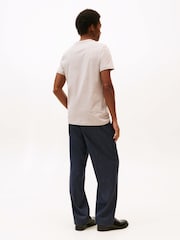 Tommy Hilfiger Grey Logo Slim Jersey T-Shirt - Image 2 of 5