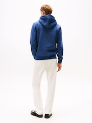 Tommy Hilfiger Blue Fleece Drawstring Hoodie - Image 4 of 5
