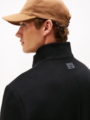 Tommy Hilfiger Black Smart Casual Wool Blend Coat - Image 3 of 5