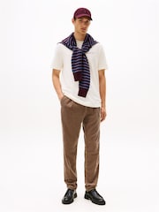 Tommy Hilfiger Cream Back Print Jersey T-Shirt - Image 4 of 5