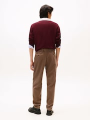 Tommy Hilfiger Brown Harlem Pleated Tapered Corduroy Chinos - Image 3 of 5
