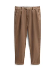 Tommy Hilfiger Brown Harlem Pleated Tapered Corduroy Chinos - Image 5 of 5