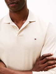 Tommy Hilfiger White Regular Fit Long Sleeved Liquid Polo Shirt - Image 3 of 5