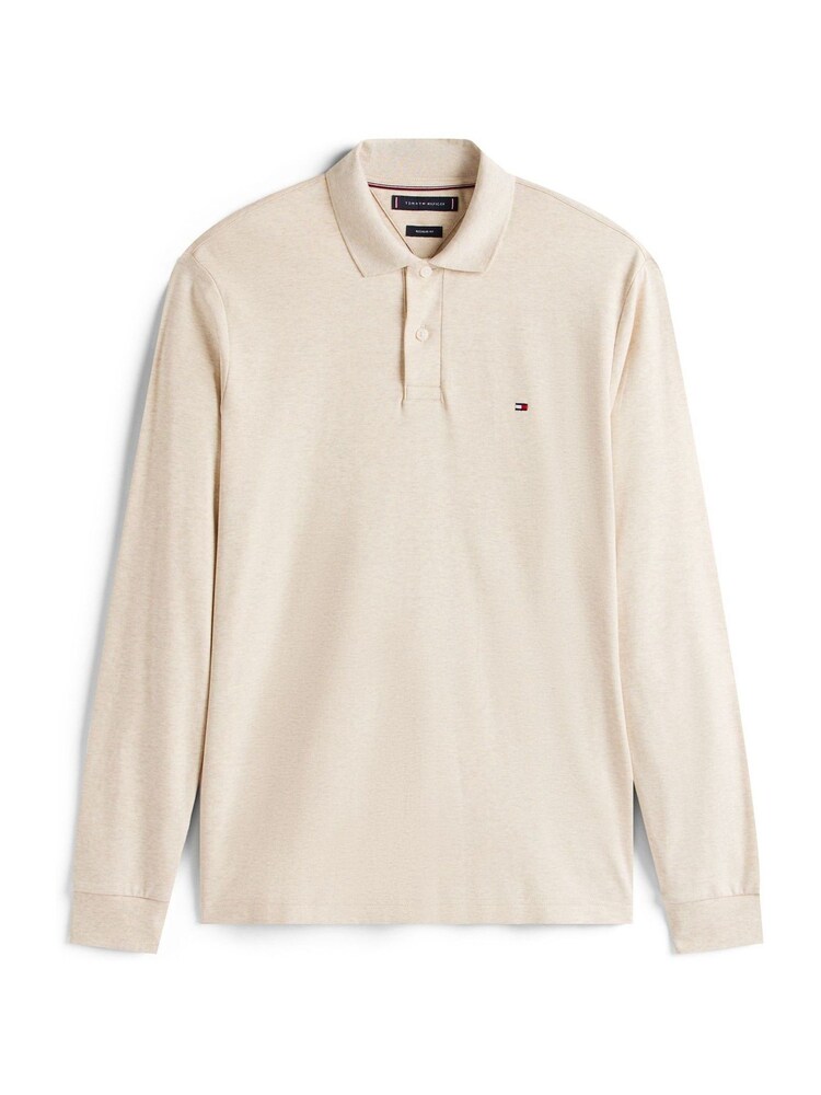 Tommy Hilfiger White Regular Fit Long Sleeved Liquid Polo Shirt - Image 5 of 5