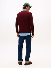 Tommy Hilfiger Red Pure Lambswool Crew Neck Jumper - Image 3 of 5