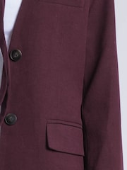 Religion Red Emily Collarless Blazer Jacket with Tie - Image 5 of 6