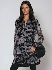 Religion Animal Zoe Long Line Tunic Dress in Animal Wings Print - Image 1 of 6