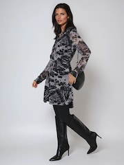 Religion Animal Zoe Long Line Tunic Dress in Animal Wings Print - Image 4 of 6
