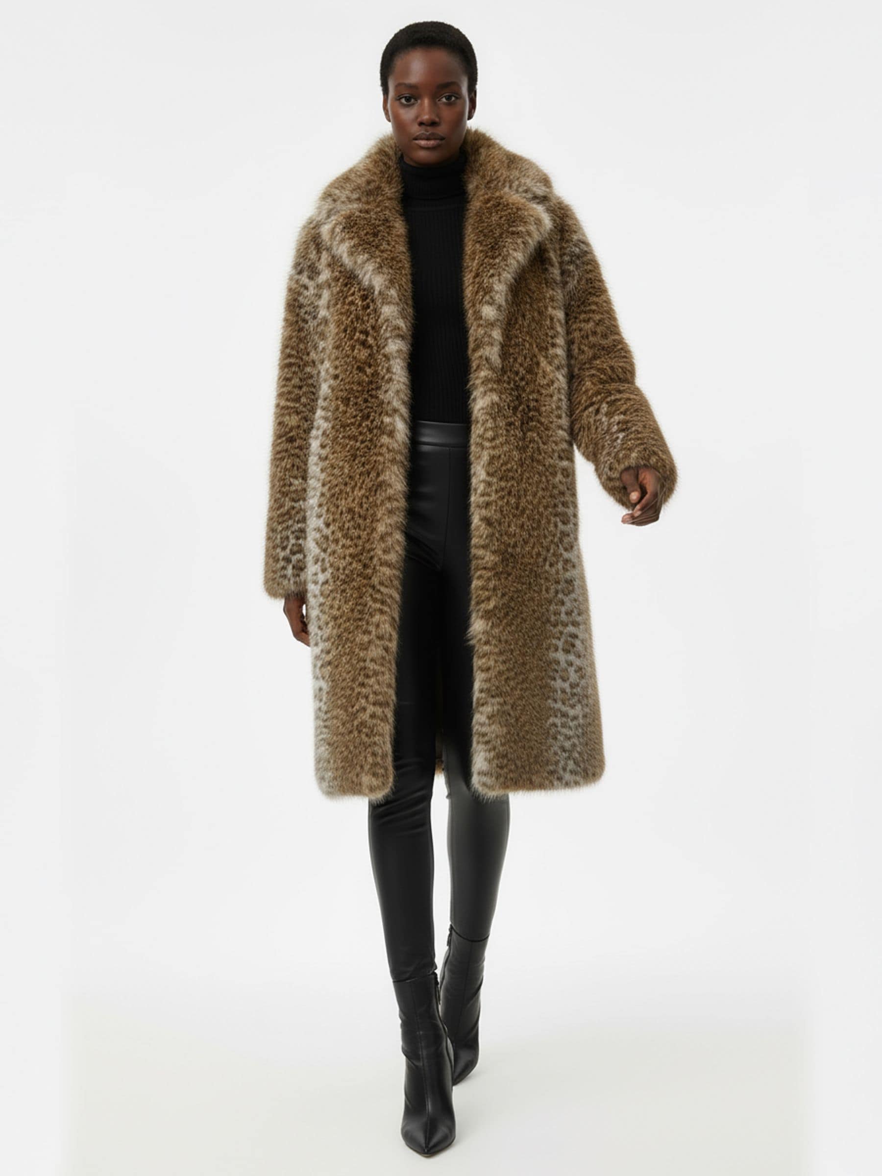 Buy Religion Animal Dolly Faux Fur Coat In Soft And Luxurious